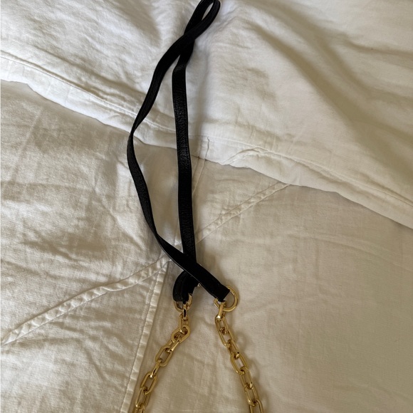 Tory Burch Black and Gold Crossbody Bag with Chain Strap - Picture 6 of 15